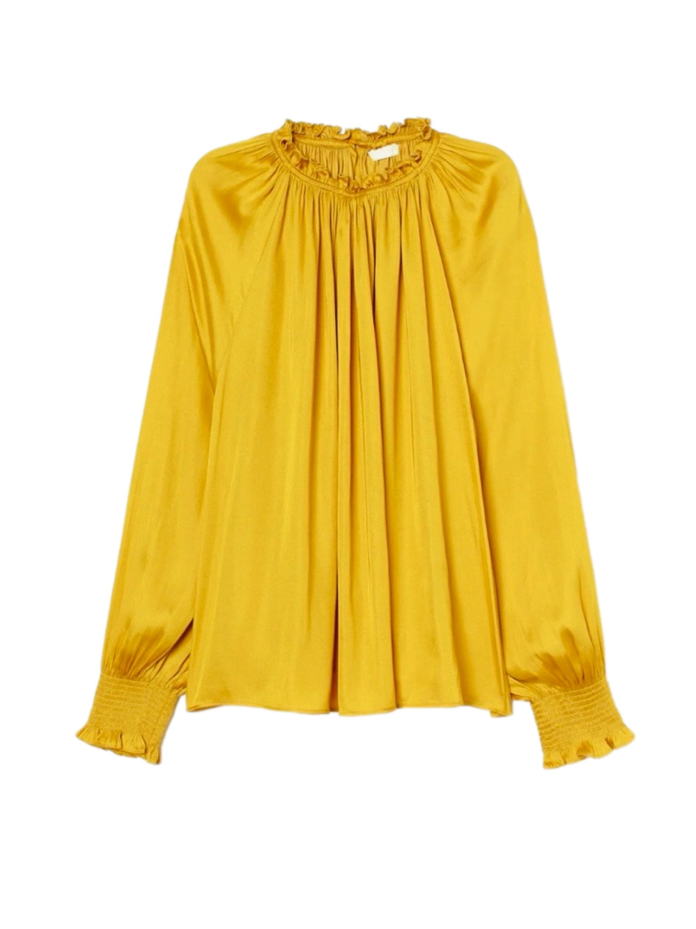 H&M mustard yellow blouse